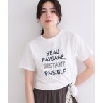 tシャツ ロゴプリント刺繍アソートTシャツ「洗濯機OK」 レディース