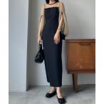 「Louere」 長袖ワンピース LARGE ブラック レディース