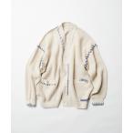 [FREAK'S STORE] вязаный кардиган MEDIUM "теплый" белый мужской 