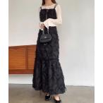 「FILLOU」 キャミソールワンピース MEDIUM ブラック レディース