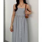 「callautia」 キャミソールワンピース MEDIUM ブラック レディース