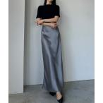 「Louere」 ロングスカート X-LARGE グレー レディース