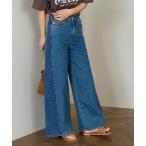 「FREAK'S STORE」 デニムパンツ「SOMETHINGコラボ」 MEDIUM サックスブルー レディース