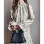 「FILLOU」 長袖ワンピース LARGE ライトグレー レディース