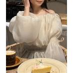 「junoah」 長袖ブラウス LARGE アイボリー レディース