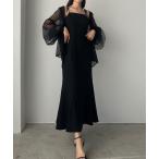 「Louere」 キャミソールワンピース SMALL ブラック レディース
