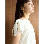 ニット セーター オフショルリボンドレープニット 「夏服」 レディース