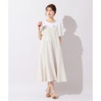 ワンピース 「UVカット/防シワ」バックリボンキャミワンピース