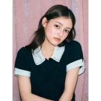 ポロシャツ ポロ 「ZOZOTOWN / USAGI ONLINE限定」レイヤードビジューポロカットソー レディース