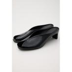 サンダル OPEN TOE SQUARE HEEL ミュール �
