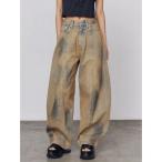  широкий брюки джинсы Denim Denim брюки Vintage затенитель от солнца объем джинсы женский 