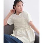 tシャツ ビスチェドッキングカットソー「洗濯機OK」 レディース