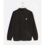 [URBAN RESEARCH Sonny Label] рубашка-поло с длинным рукавом MEDIUM черный мужской 