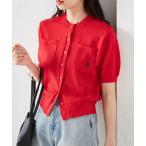 「U.S. POLO ASSN.」 ニットカーディガン M レッド レディース