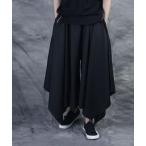 широкий брюки брюки Asymmetric Drape Wide Pantsasimeto Lead re-p широкий брюки мужской 