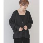 「AMERICAN HOLIC」 ニットカーディガン L ブラック レディース
