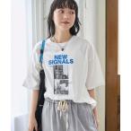 tシャツ 「汗染み軽減 / 接触冷感」フォトプリント ゆるTシャツ レディース