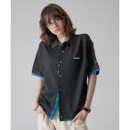 シャツ LAYERED COLOR KNIT SHIRT CARDIGAN / レイヤードカラーニットシャツカーディガン メンズ レディース