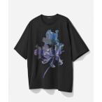tシャツ 「接触冷感」フラワーアートフロントプリントカット(HARE) メンズ レディース