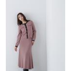 「NATURAL BEAUTY BASIC」 コンビワンピース MEDIUM ピンク系その他 レディース