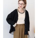 「AMERICAN HOLIC」 ニットカーディガン M ブラック レディース