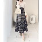 「mily bilet」 ドッキングワンピース X-LARGE ネイビー レディース