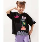 tシャツ 「接触冷感」MIXロゴ 半袖Tシャツ キッズ 子供服 女の子