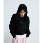 「JEANASIS」 ニットカーディガン FREE ブラック系その他 レディース