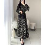 「mily bilet」 長袖ワンピース X-LARGE ブラック レディース