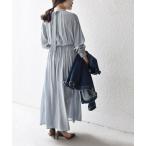 「SHIPS」 長袖ワンピース MEDIUM スカイブルー レディース