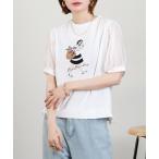 tシャツ Anna Nicola ショッピンングウーマンシアースリーブTシャツ 半袖 レディース