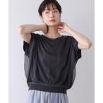 tシャツ シアーレイヤードニットプルオーバー レディース