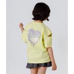 tシャツ バックグラデハート肩あき半袖Tシャツ キッズ 子供服 女の子