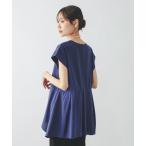 tシャツ ひんやり涼しい/フローズン切り替えペプラム/647529 レディース