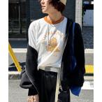 tシャツ 恐竜ぬいぐるみリンガーTEE レディース