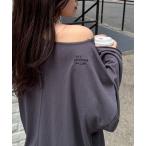 「CIAOPANIC TYPY」 長袖カットソー ONE SIZE チャコールグレー レディース