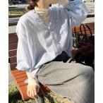 「DouDou」 長袖シャツ FREE ブルー レディース