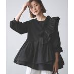 「RUIRUE BOUTIQUE」 長袖カットソー LL ブラック レディース