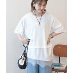 tシャツ レースドッキングTシャツ レディース