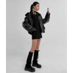 「BLACKUP」 長袖ワンピース ONESIZE ブラック レディース