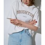 tシャツ アーチロゴ ワイドTシャツ / スーパーストレッチ 半袖T レディース