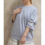 tシャツ リボン袖半袖ＰＯ レディース