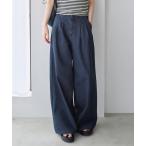  широкий брюки джинсы Denim Denim брюки передний tuck Denim брюки женский 