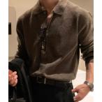 [NOWLE] вязаный кардиган MEDIUM Brown мужской 