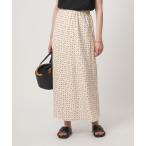 スカート BREEZE LINEN ブリーズリネン ナロー スカート ドット