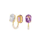 [Jewel closet by L&amp;Co.] ушные каффы FREE лиловый женский 