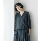 ジャケット テーラードジャケット 「natural by clip」リネンレーヨンドット2WAYジャケット レディース