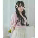 tシャツ 「クティールとレトロ」 袖リボンカットソー レディース