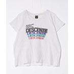[DESCENTE] короткий рукав футболка L белый мужской 