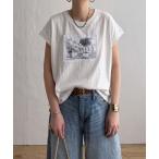 tシャツ 冷感フレンチスリーブ刺繍Tシャツ レディース